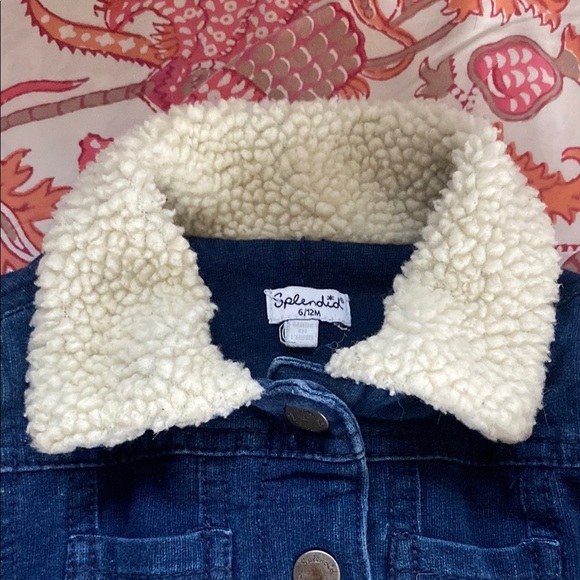 Splendid sherpa-lined jean jacket 6-12 mo - Picture 3 of 6
